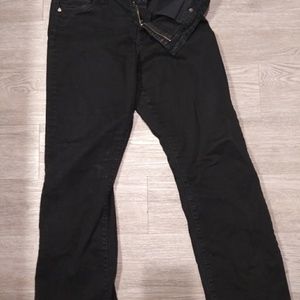 Black denim pants. Size 14